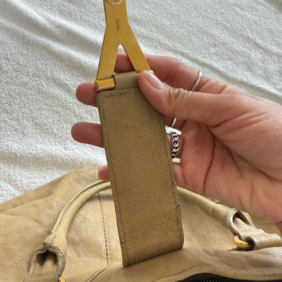 Yves Saint Laurent Tan Leather Men's Bag - Picture 7 of 8